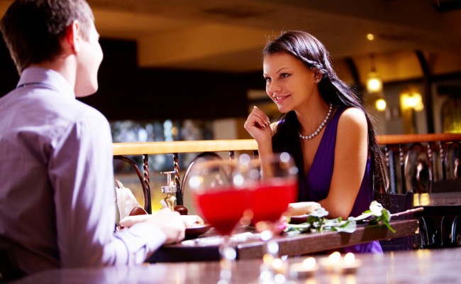 In the restaurant